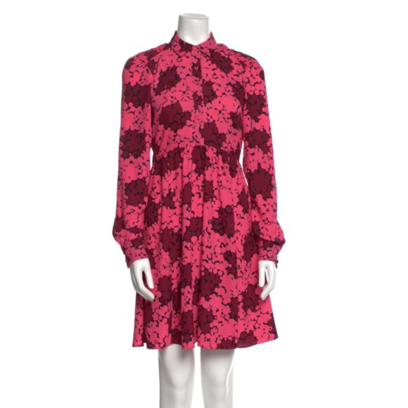 Kate Spade Pink and Burgundy Floral Dress - Picture 3 of 4